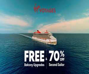 Virgin Voyages 70% Off 2nd and Balcony Upgrades - JULY 4TH BONUS BAR CREDIT - Special cruise offer
